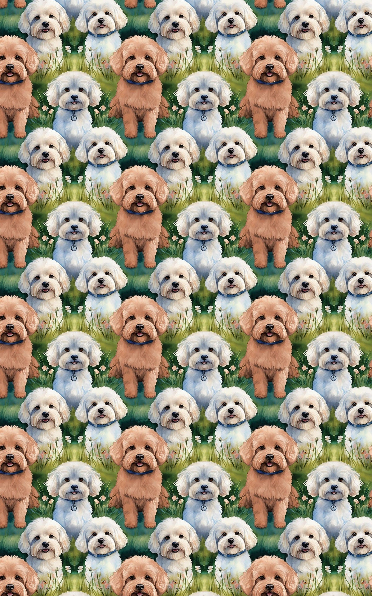 Maltipoo Christmas Gift Wrap, Maltipoo Dog Wrapping Paper, Adorable Puppy Holiday Wrapping Paper, Dog Lover Gift Wrap, Pet Br