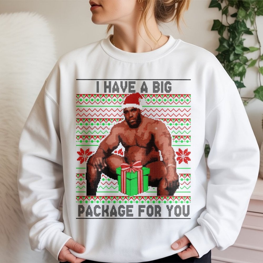 Humorous Meme Holiday Sweatshirt, Ugly Christmas Sweatshirt, Retro Xmas Party Crewneck, Humorous Christmas Sweatshirt, Unisex