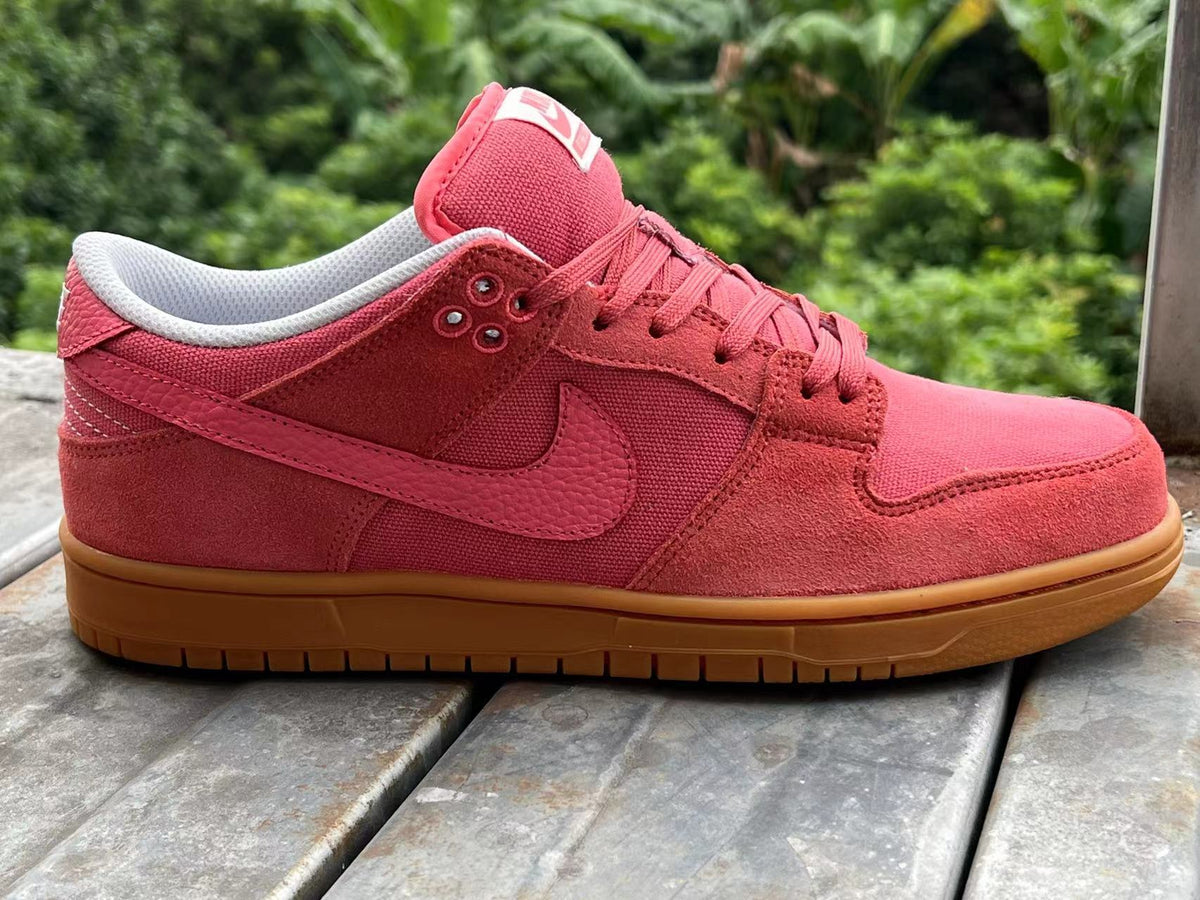 Low Top Sneakers, Coral Colorway, Lace Up Design, Casual Gift for Sneaker Fans
