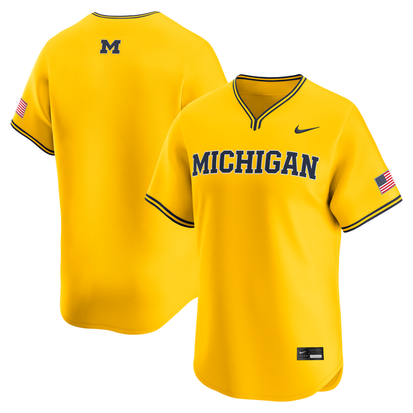 Maize Michigan Wolverines Alternate Limited Baseball Jersey