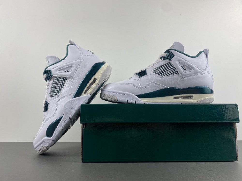 Low Top Sneakers, White Green Colorway, Lace Up Design, Casual Gift for Sneaker Fans