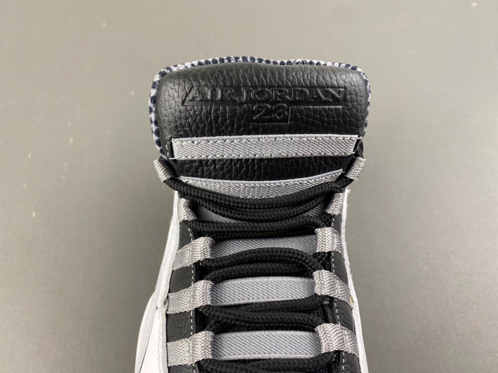 High Top Sneakers, White Black Gray Colorway, Leather Footwear, Lace Up Design, Casual Gift for Sneaker Fans