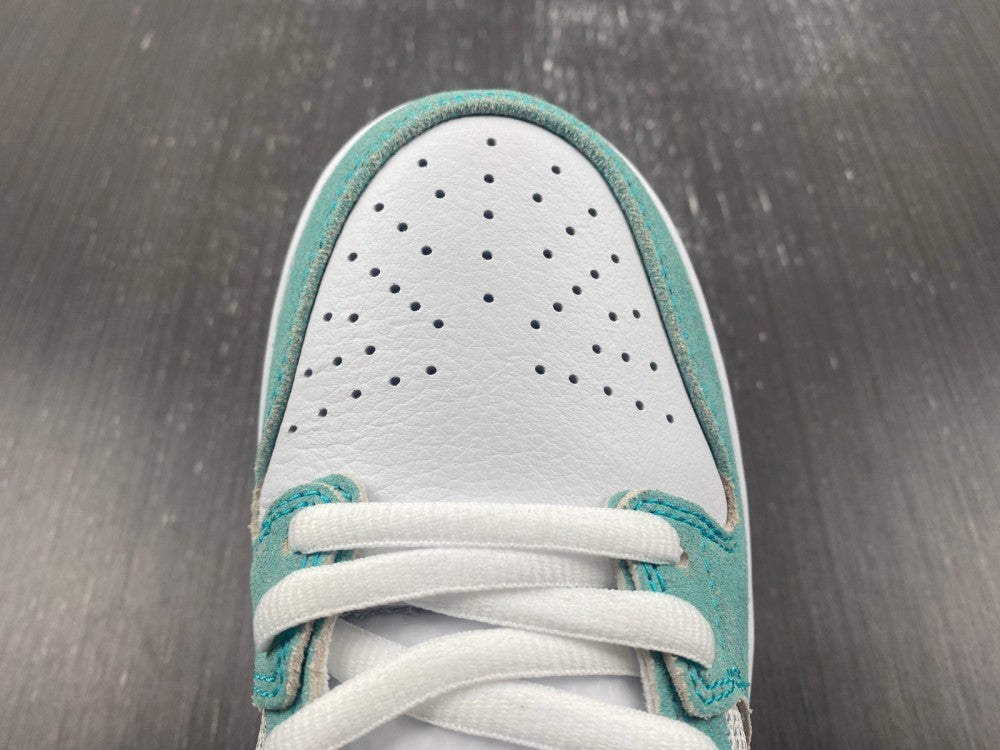 Low Top Sneakers, Blue White Silver Colorway, Metallic Finish, Lace Up Design, Casual Gift for Sneaker Fans
