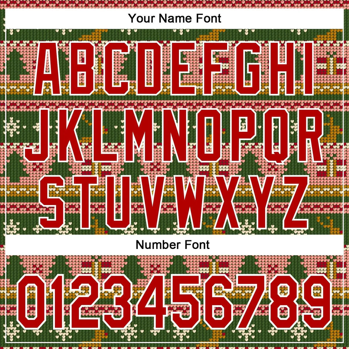 Personalized Name Number Sweatshirt, Custom Christmas Sports Hoodie, Ugly Sweater 3D Holiday Hoodie, Xmas Present for Fans