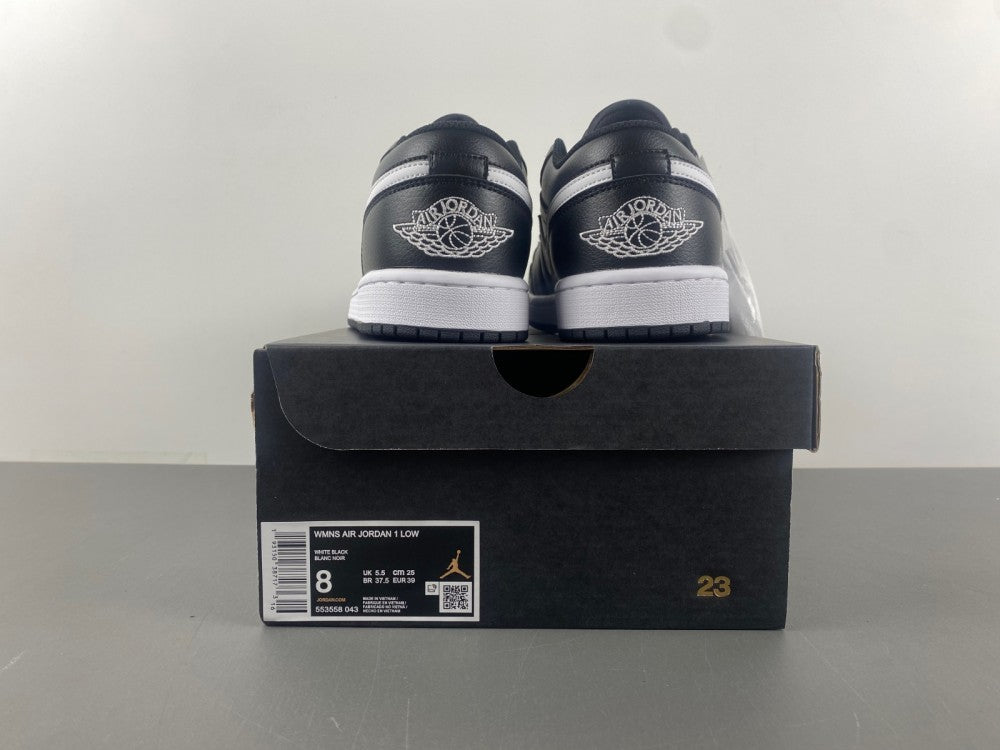Low Top Sneakers, White Black Colorway, Lace Up Design, Casual Gift for Sneaker Fans