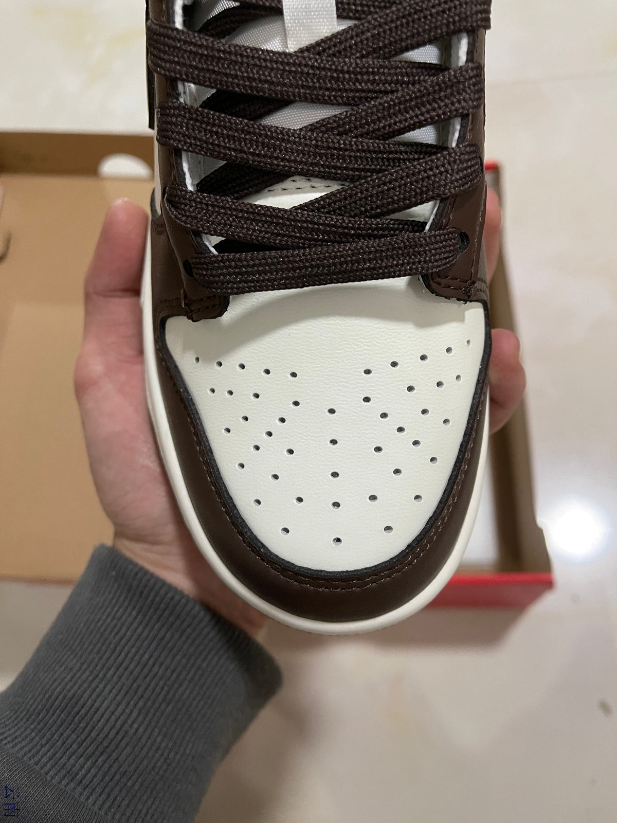 Low Top Sneakers, White Brown Sail Colorway, Lace Up Design, Casual Gift for Sneaker Fans