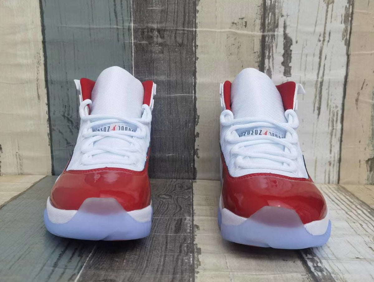 Sneakers, White Red Colorway, Lace Up Design, Casual Gift for Sneaker Fans