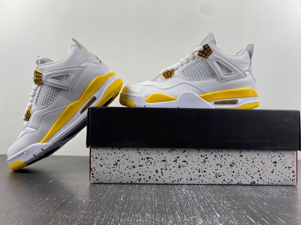 Low Top Sneakers, White Yellow Colorway, Lace Up Design, Casual Gift for Sneaker Fans