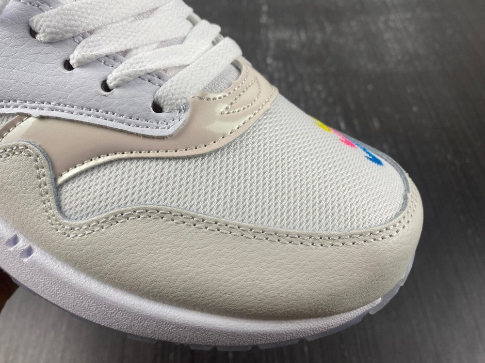 Low Top Sneakers, White Colorway, Reflective Detail, Lace Up Design, Casual Gift for Sneaker Fans
