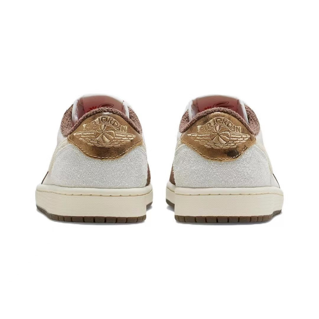 Low Top Sneakers, Brown Cream Colorway, Lace Up Design, Casual Gift for Sneaker Fans