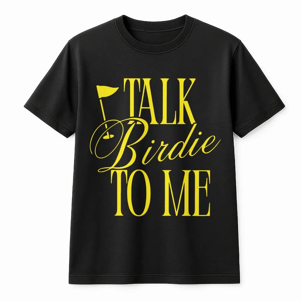 Talk Birdie To Me Golf Sweatshirt | Funny Golfing Quote Pullover | Cozy Cotton Blend | Gift for Women Golfer
