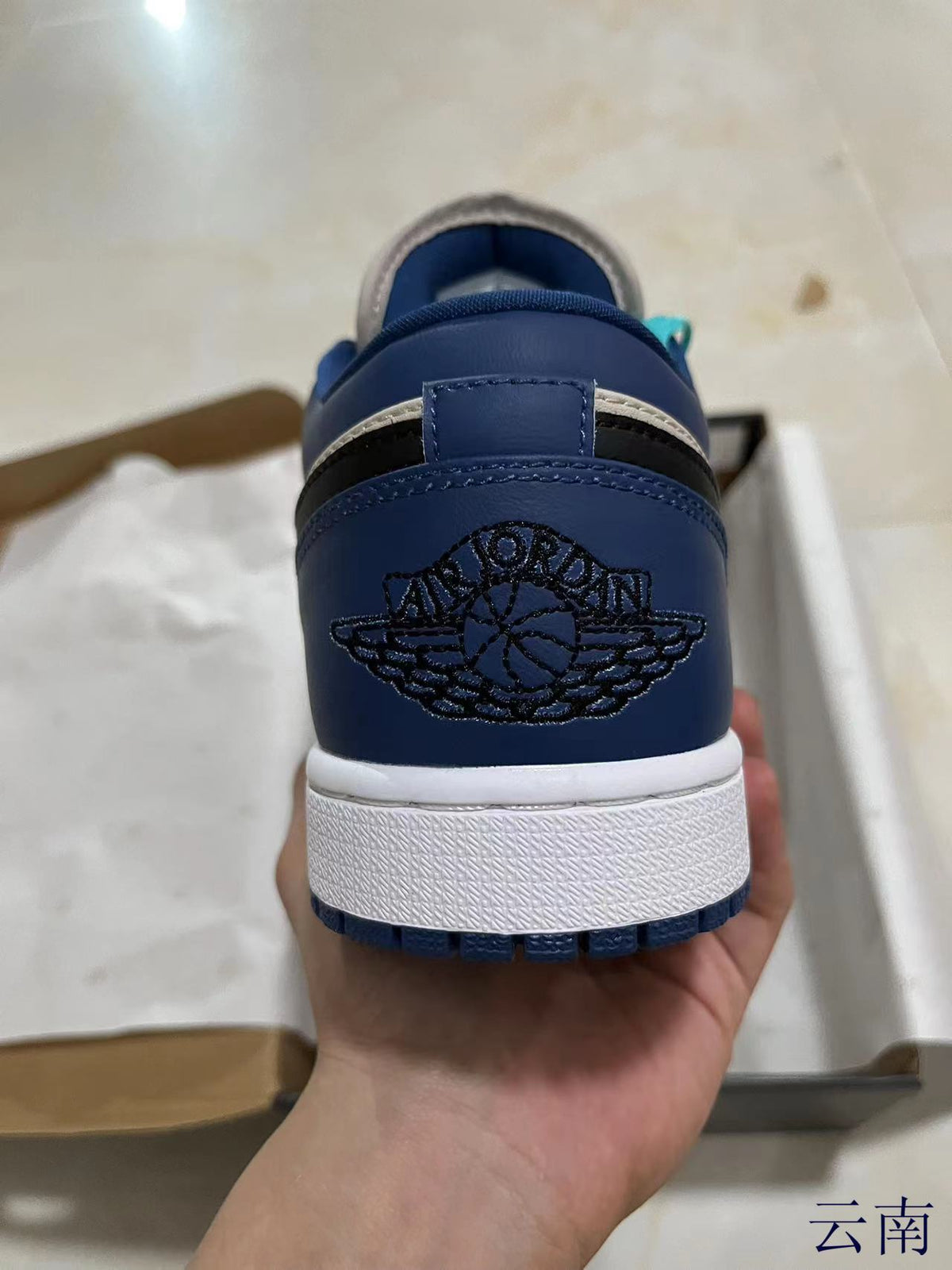 Low Top Sneakers, Blue Gray Colorway, Lace Up Design, Casual Gift for Sneaker Fans