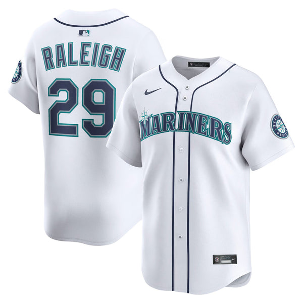 Seattle Mariners Cal Raleigh White Home Limited Player Jersey