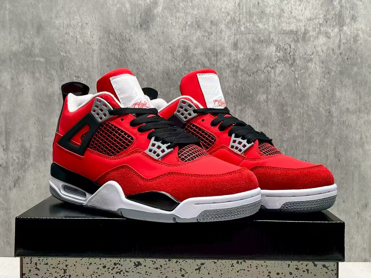 Low Top Sneakers, Red Black Colorway, Lace Up Design, Casual Gift for Sneaker Fans