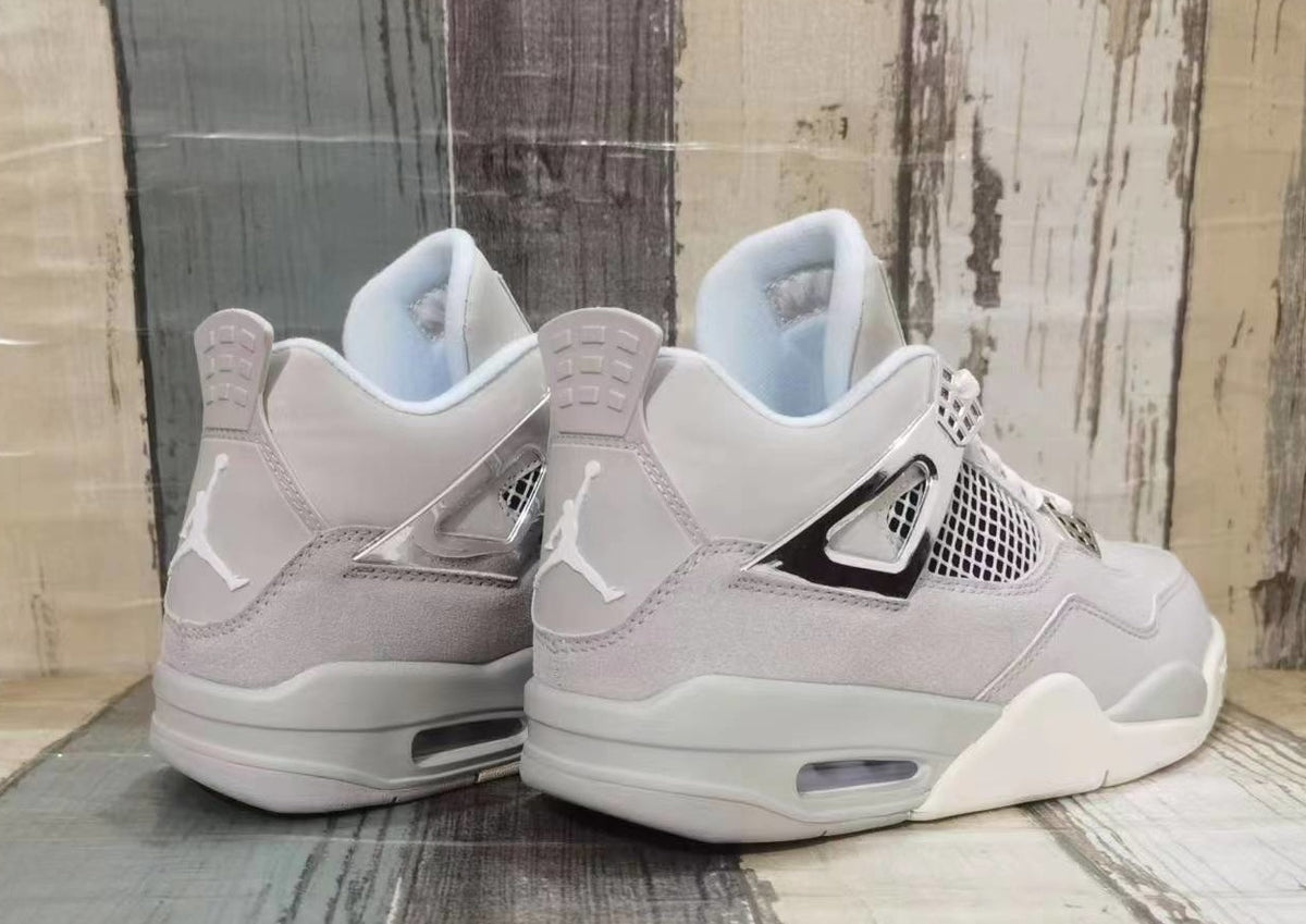 Sneakers, Gray Silver Colorway, Lace Up Design, Casual Gift for Sneaker Fans