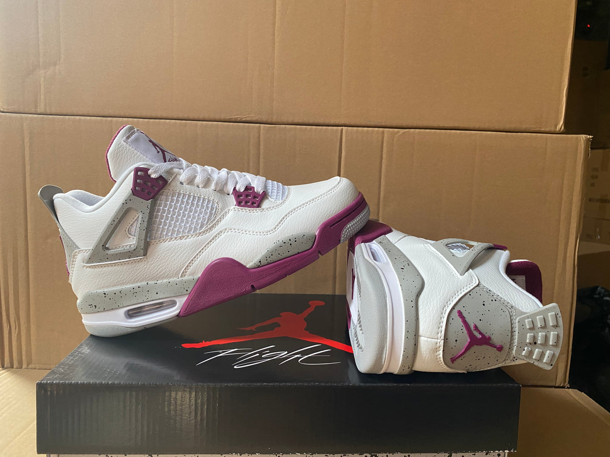 Sneakers, White Burgundy Colorway, Lace Up Design, Casual Gift for Sneaker Fans