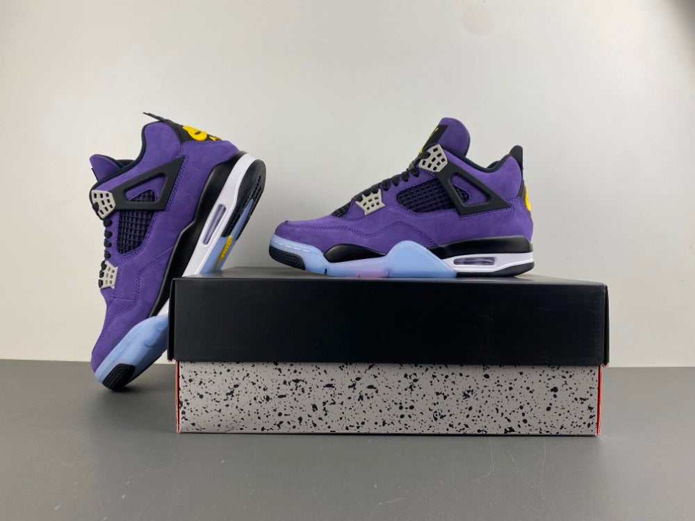 Retro Low Top Sneakers, Purple Colorway, Leather Footwear, Lace Up Design, Casual Gift for Sneaker Fans