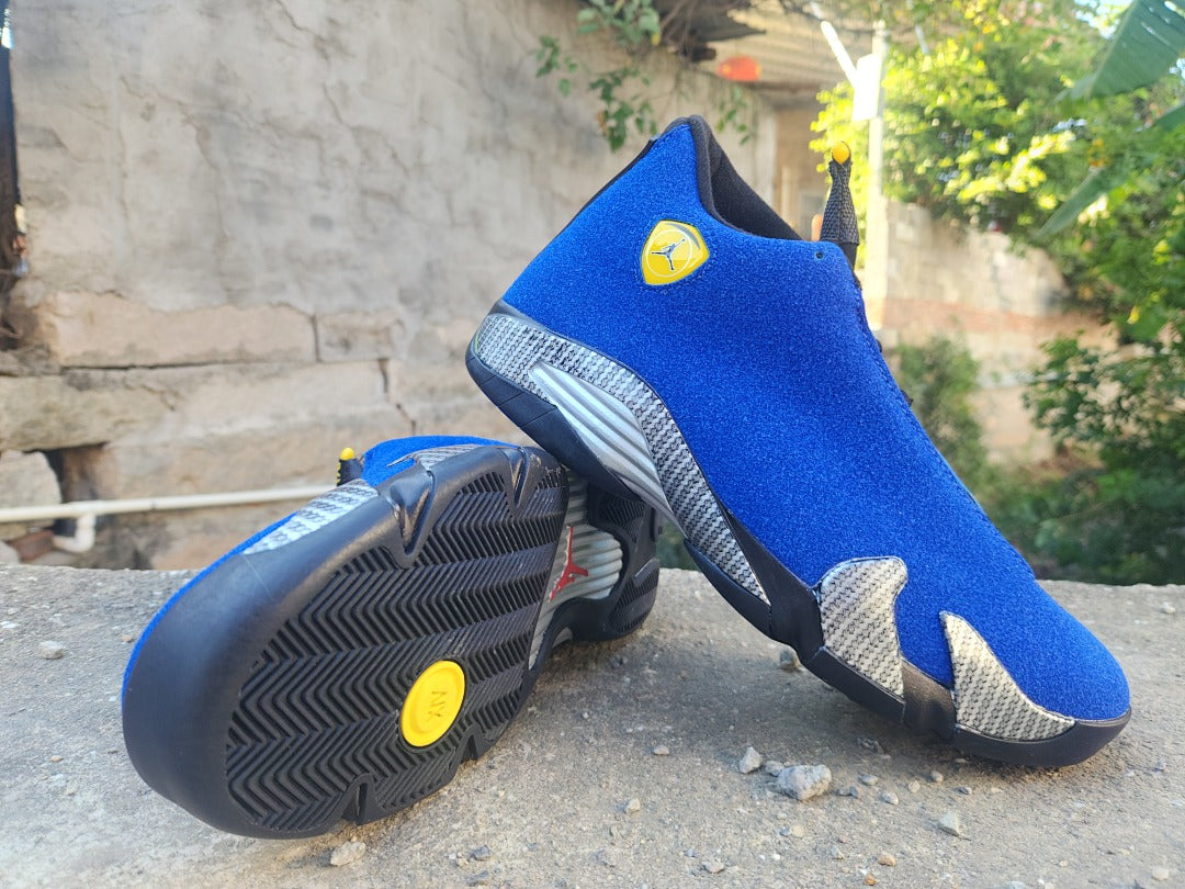 Mid Top Sneakers, Blue Colorway, Lace Up Design, Casual Gift for Sneaker Fans