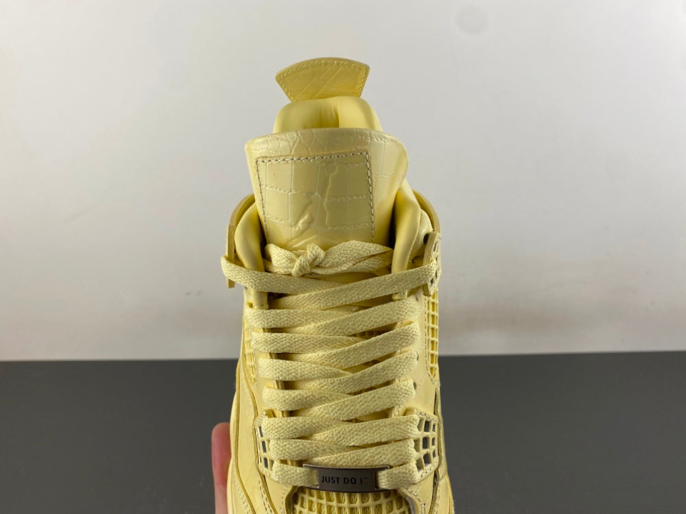 Retro Mid Top Sneakers, Yellow Colorway, Lace Up Design, Casual Gift for Sneaker Fans