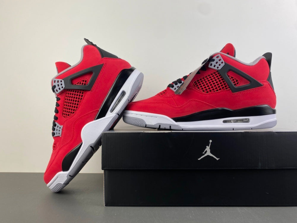 Mid Top Sneakers, Red Black Colorway, Lace Up Design, Casual Gift for Sneaker Fans