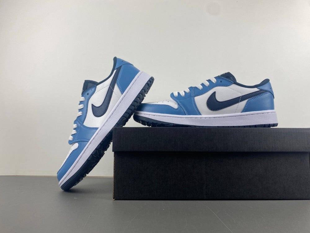 Low Top Sneakers, Blue White Black Colorway, Lace Up Design, Casual Gift for Sneaker Fans