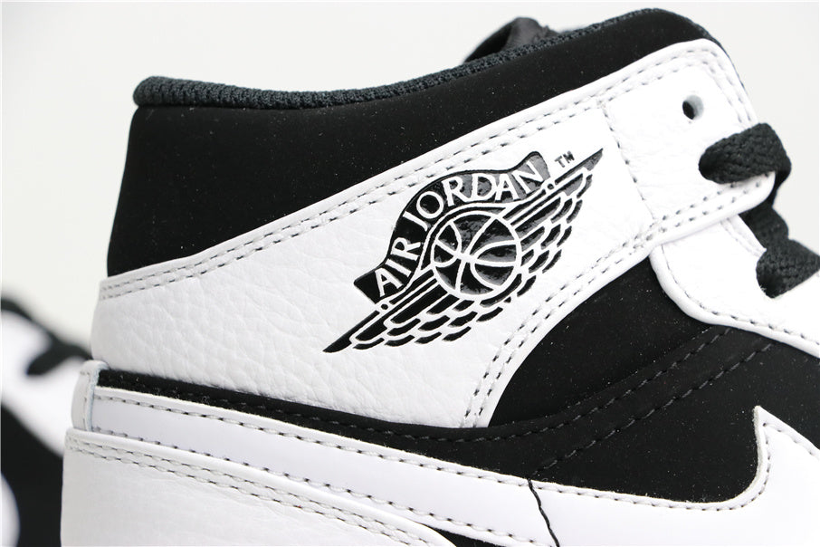 Mid Top Sneakers, White Black Colorway, Lace Up Design, Casual Gift for Sneaker Fans