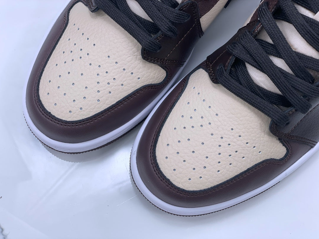 Mid Top Sneakers, Beige Black Colorway, Lace Up Design, Casual Gift for Sneaker Fans