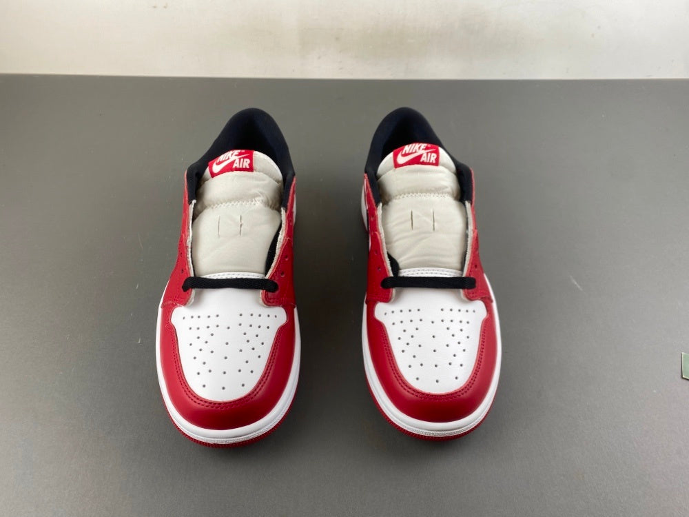 Low Top Sneakers, White Red Colorway, Lace Up Design, Casual Gift for Sneaker Fans