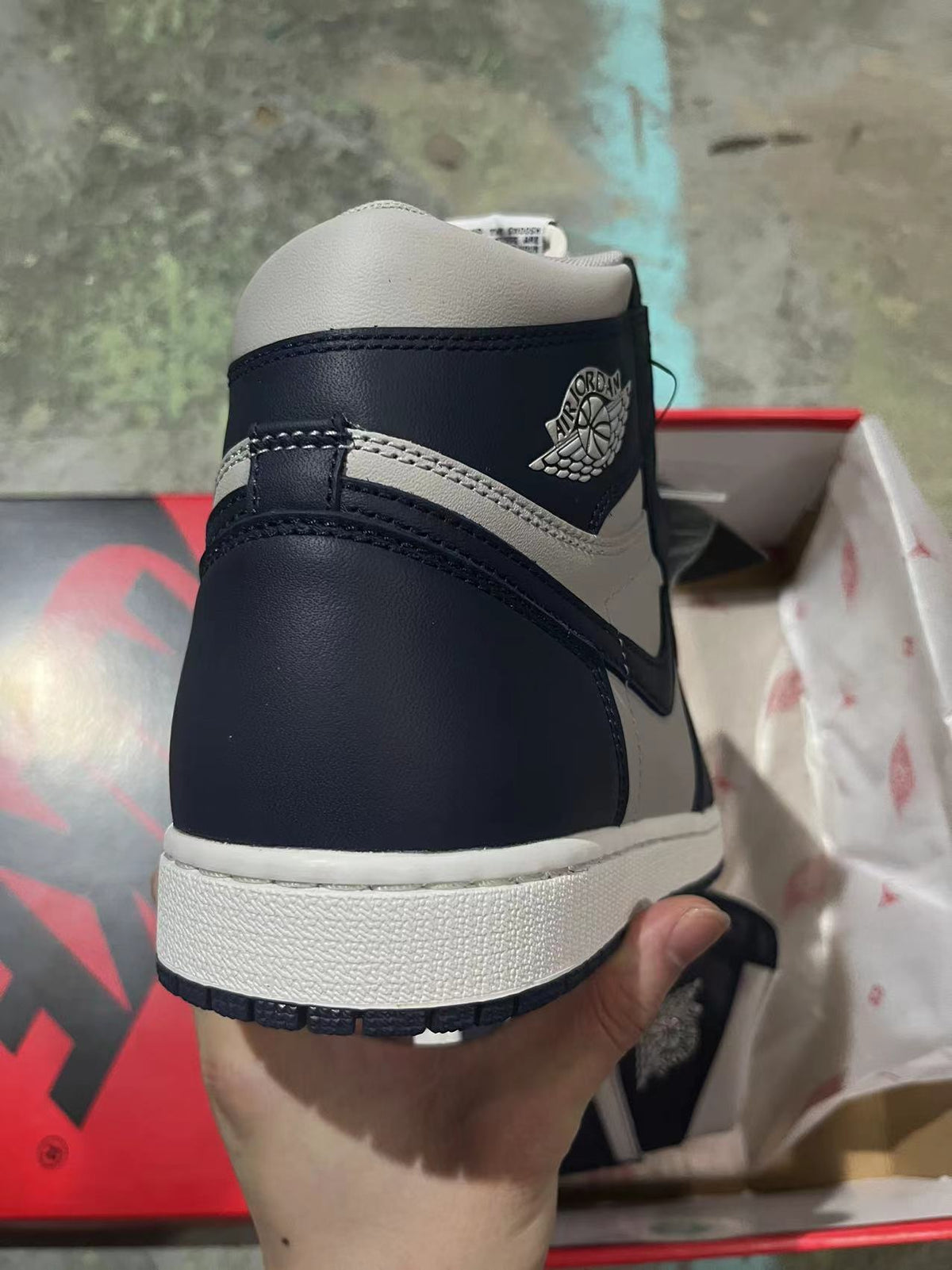High Top Sneakers, Navy Blue Colorway, Lace Up Design, Casual Gift for Sneaker Fans
