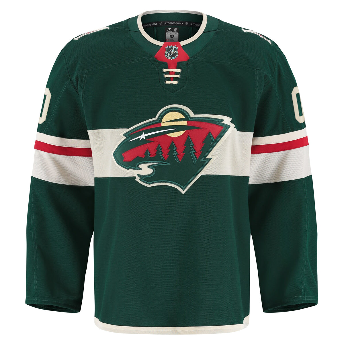 Minnesota Wild Fanatics Green Home Authentic Pro Custom Jersey