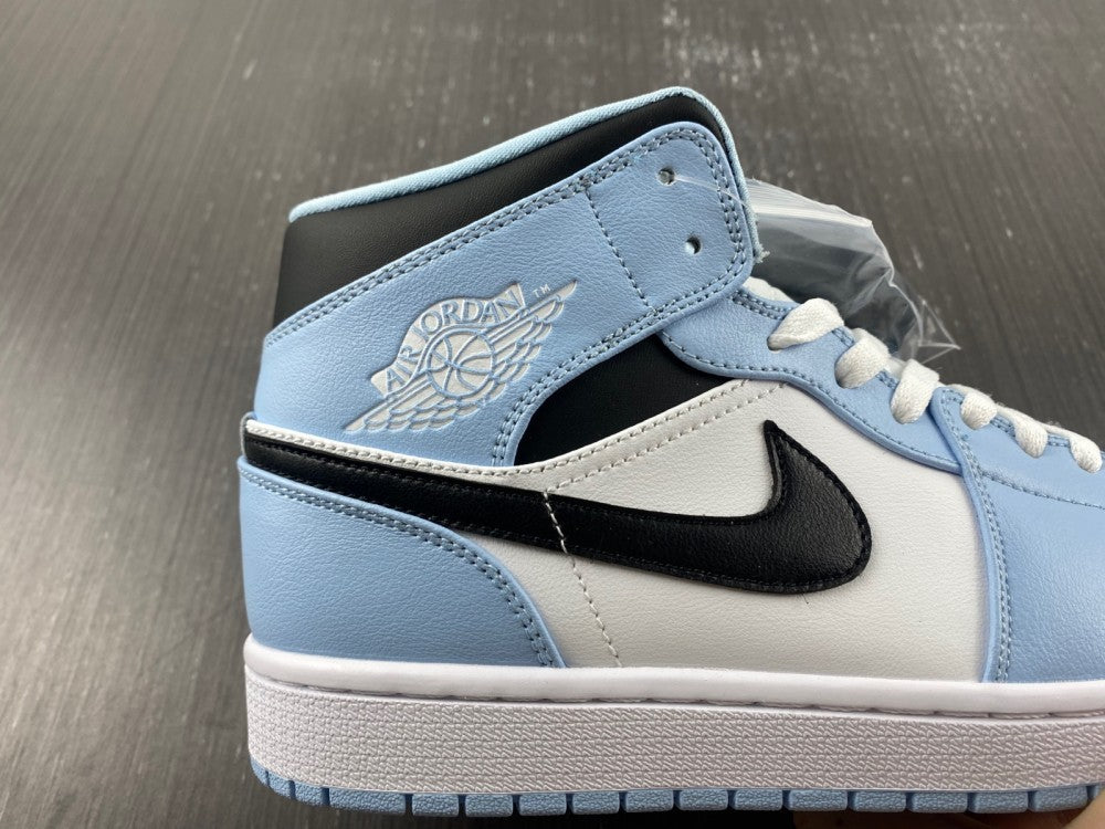 Mid Top Sneakers, White Black Colorway, Lace Up Design, Casual Gift for Sneaker Fans