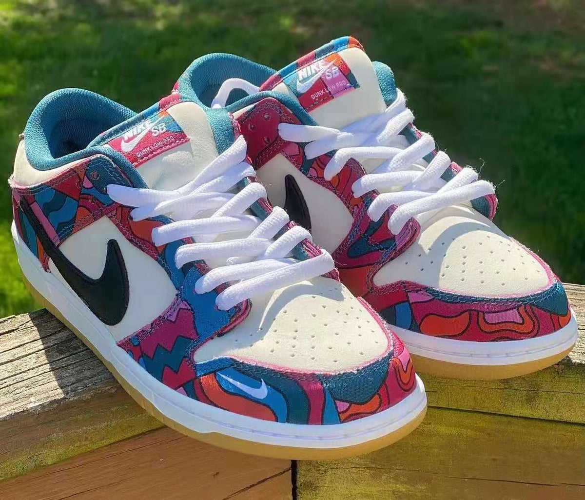Low Top Sneakers, Multicolor Colorway, Lace Up Design, Casual Gift for Sneaker Fans