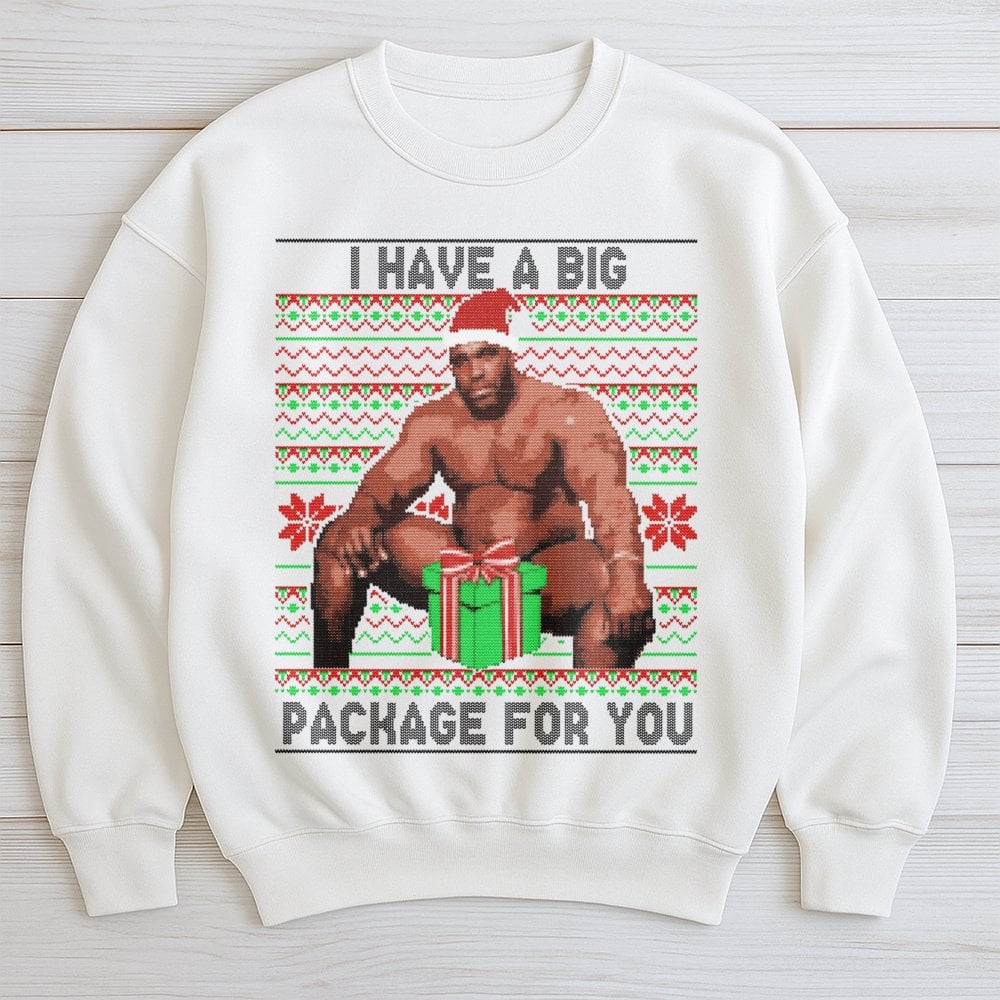Humorous Meme Holiday Sweatshirt, Ugly Christmas Sweatshirt, Retro Xmas Party Crewneck, Humorous Christmas Sweatshirt, Unisex