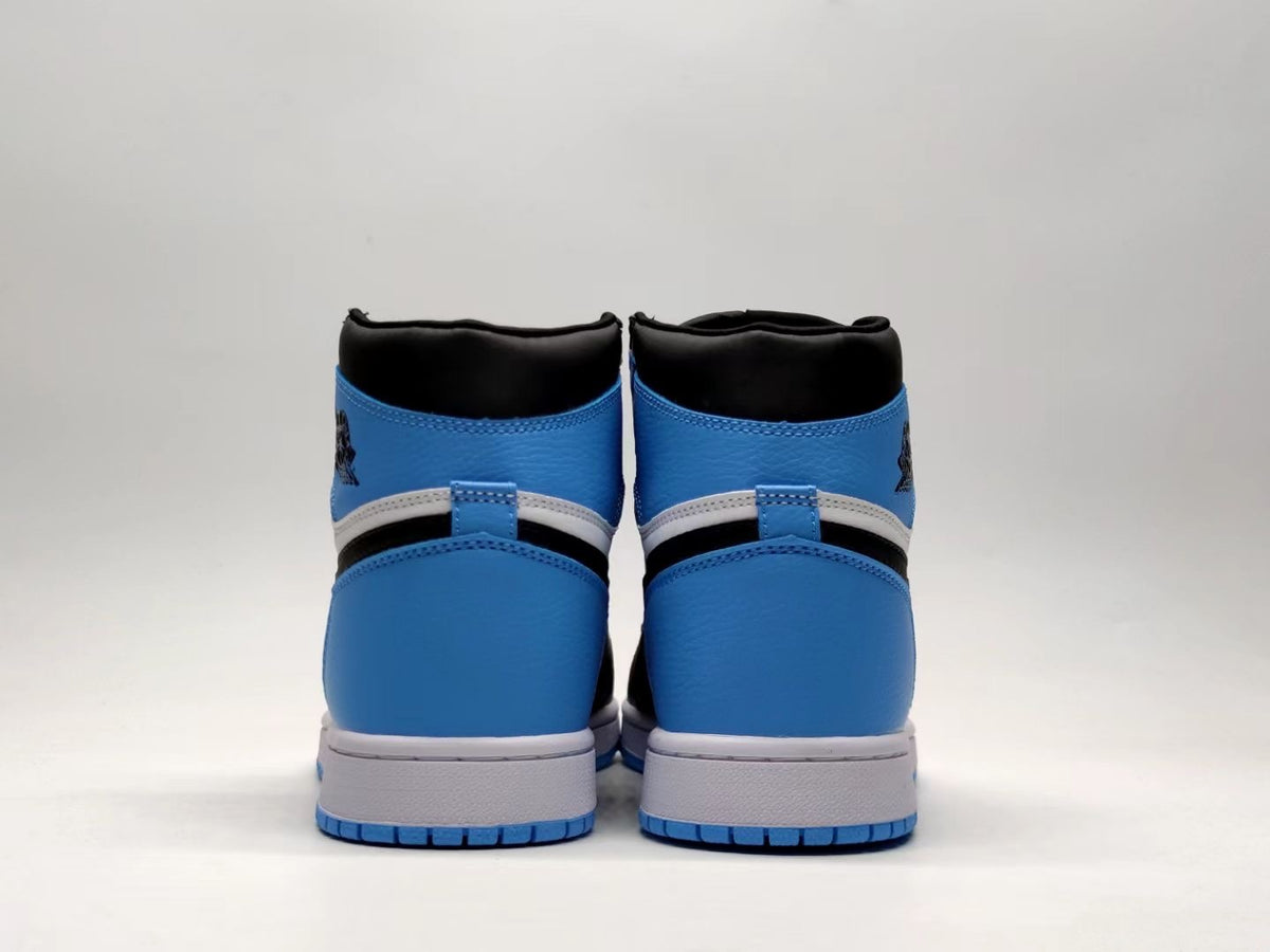 High Top Sneakers, Blue White Black Colorway, Lace Up Design, Casual Gift for Sneaker Fans