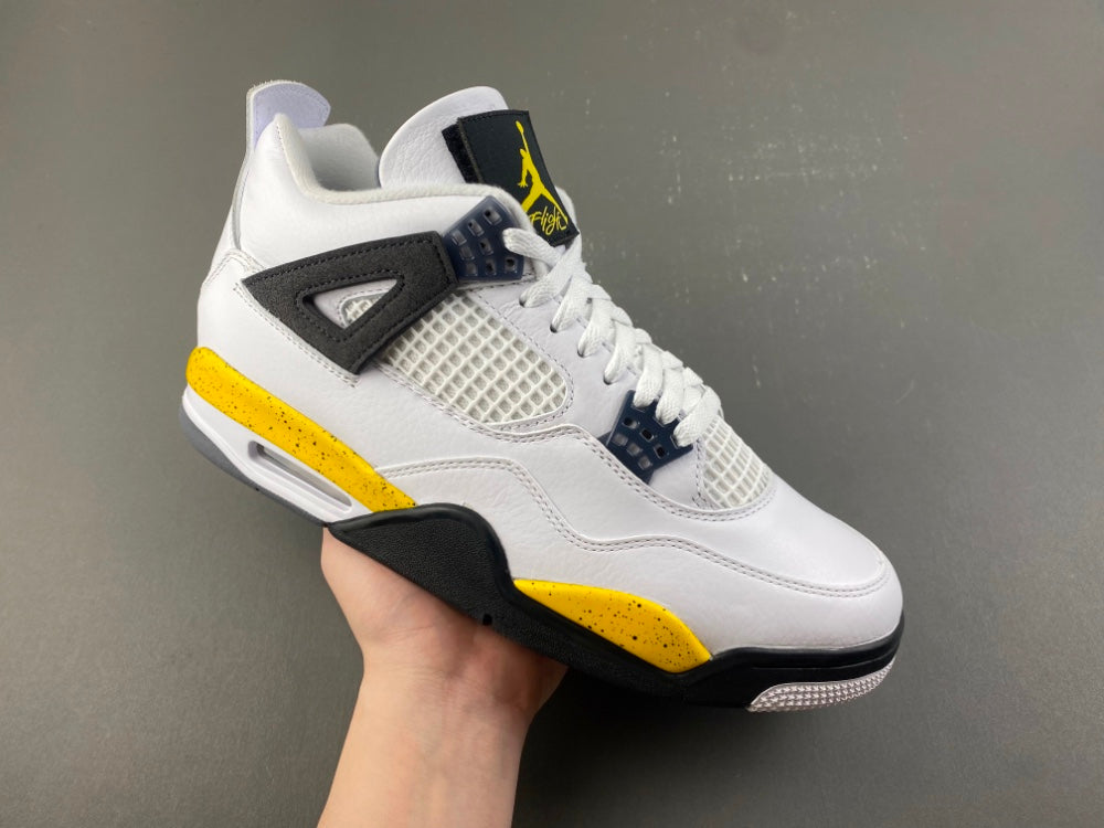 Low Top Sneakers, White Black Yellow Colorway, Lace Up Design, Casual Gift for Sneaker Fans