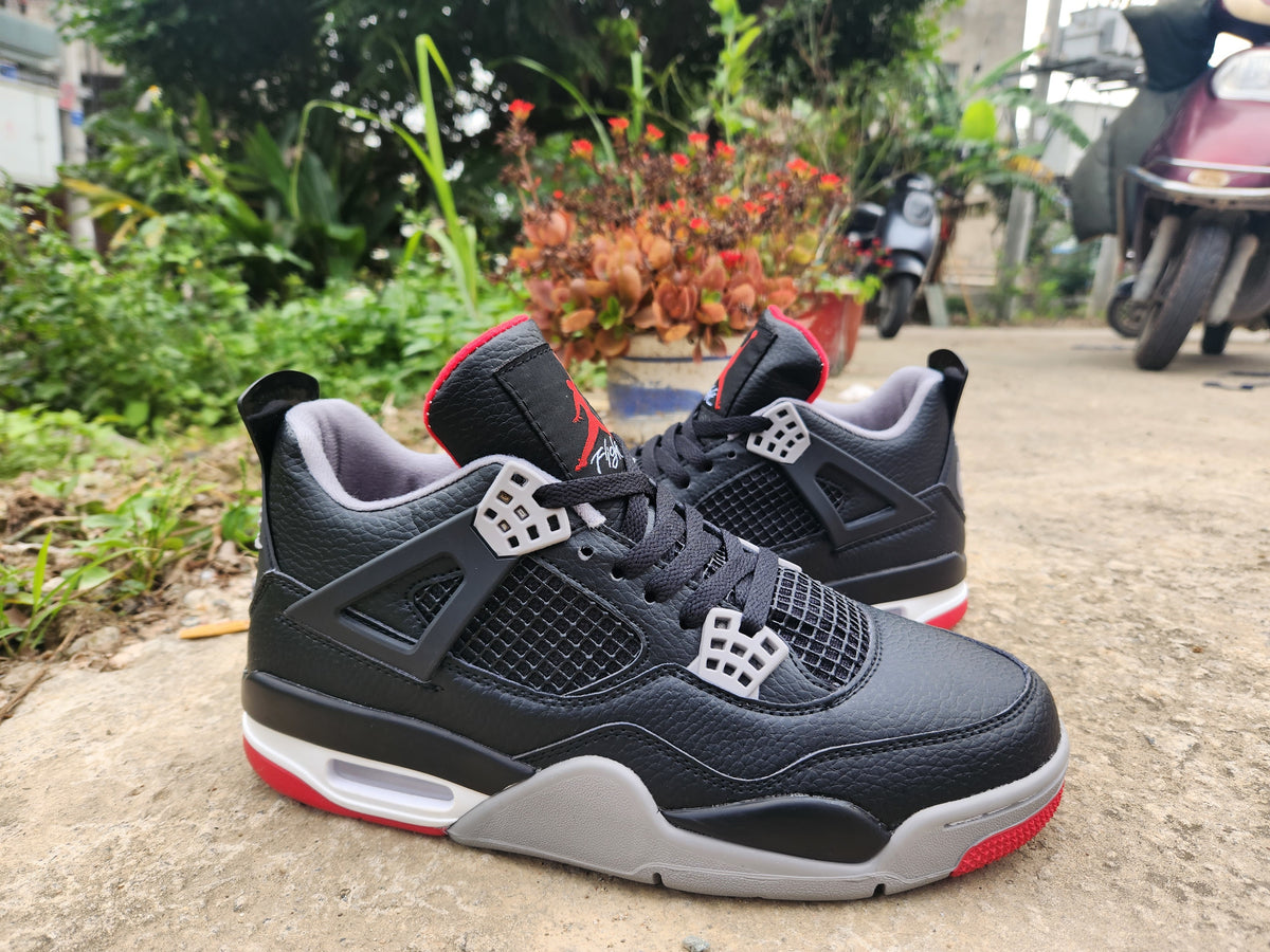 Sneakers, Black Red Colorway, Lace Up Design, Casual Gift for Sneaker Fans