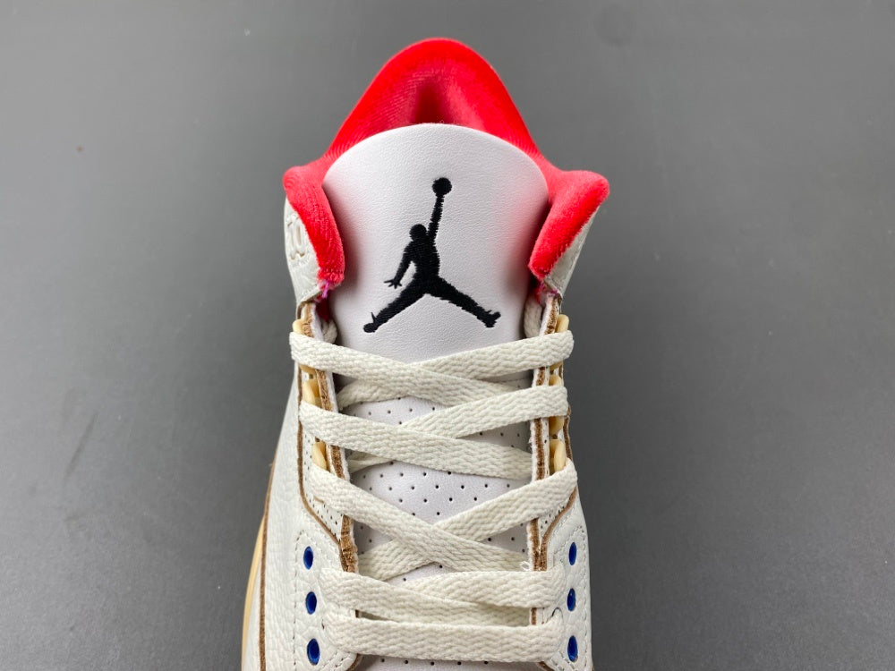 Low Top Sneakers, Blue White Red Colorway, Leather Footwear, Lace Up Design, Casual Gift for Sneaker Fans