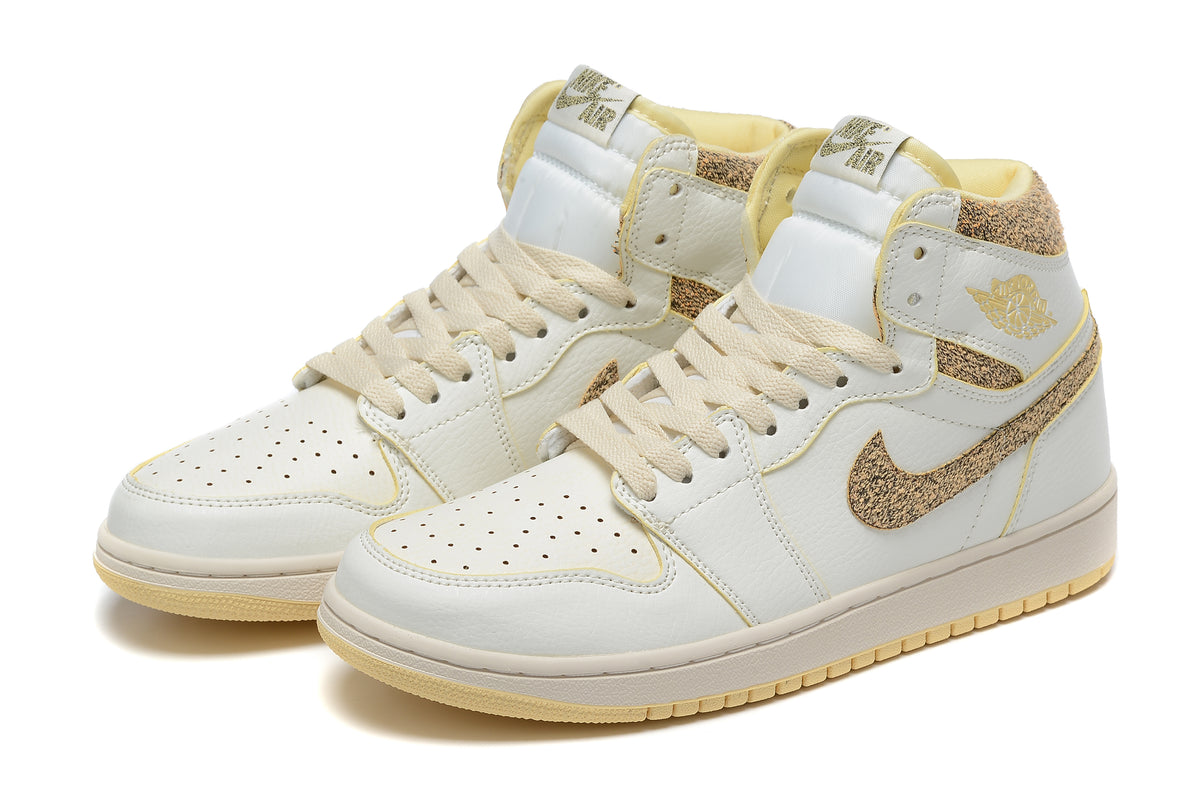 Sneakers, White Beige Colorway, Lace Up Design, Casual Gift for Sneaker Fans