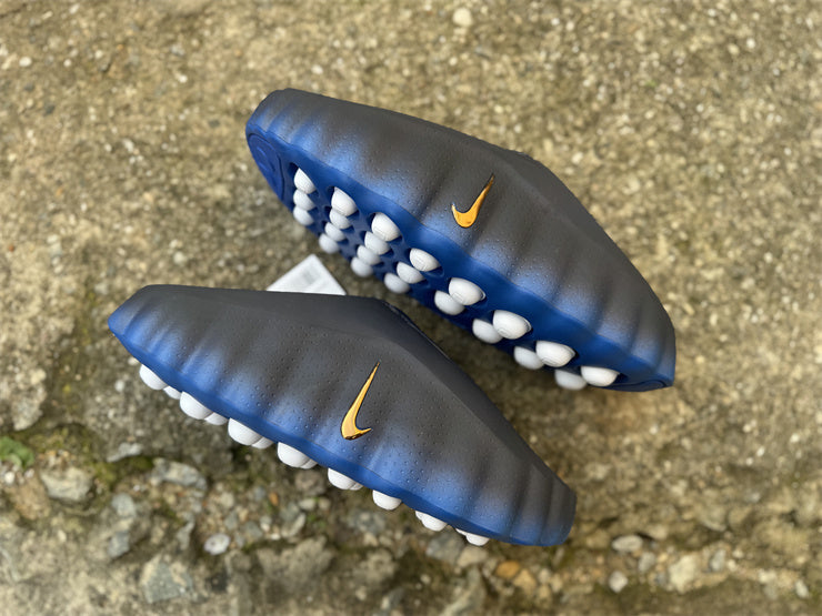 Slides, Blue Black Colorway, Slip On Design, Casual Gift for Shoe Lovers