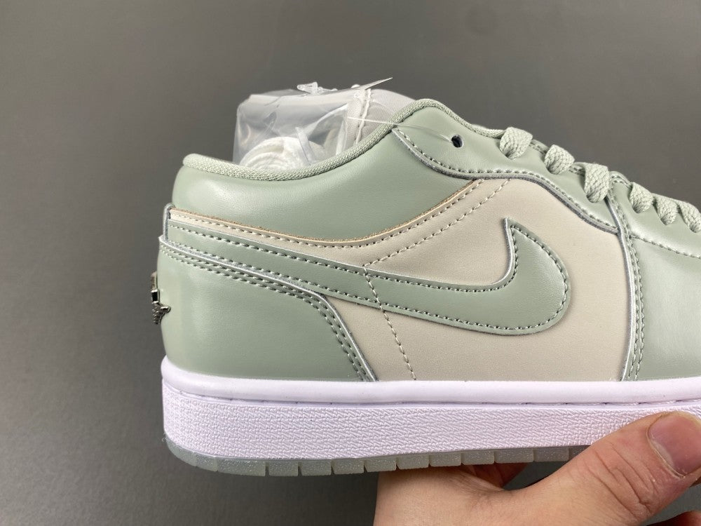 Low Top Sneakers, Green Colorway, Lace Up Design, Casual Gift for Sneaker Fans