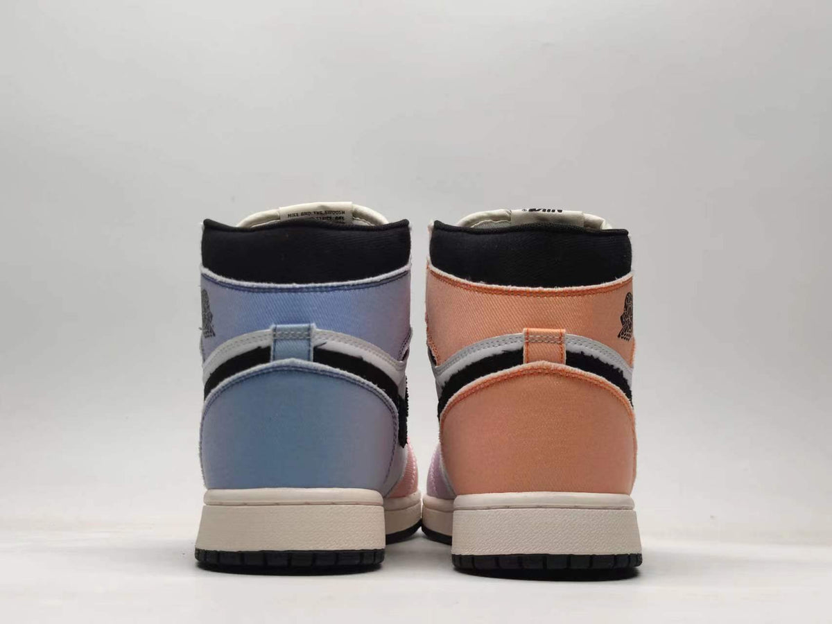 Sneakers, White Colorway, Gradient Colorway, Lace Up Design, Casual Gift for Sneaker Fans