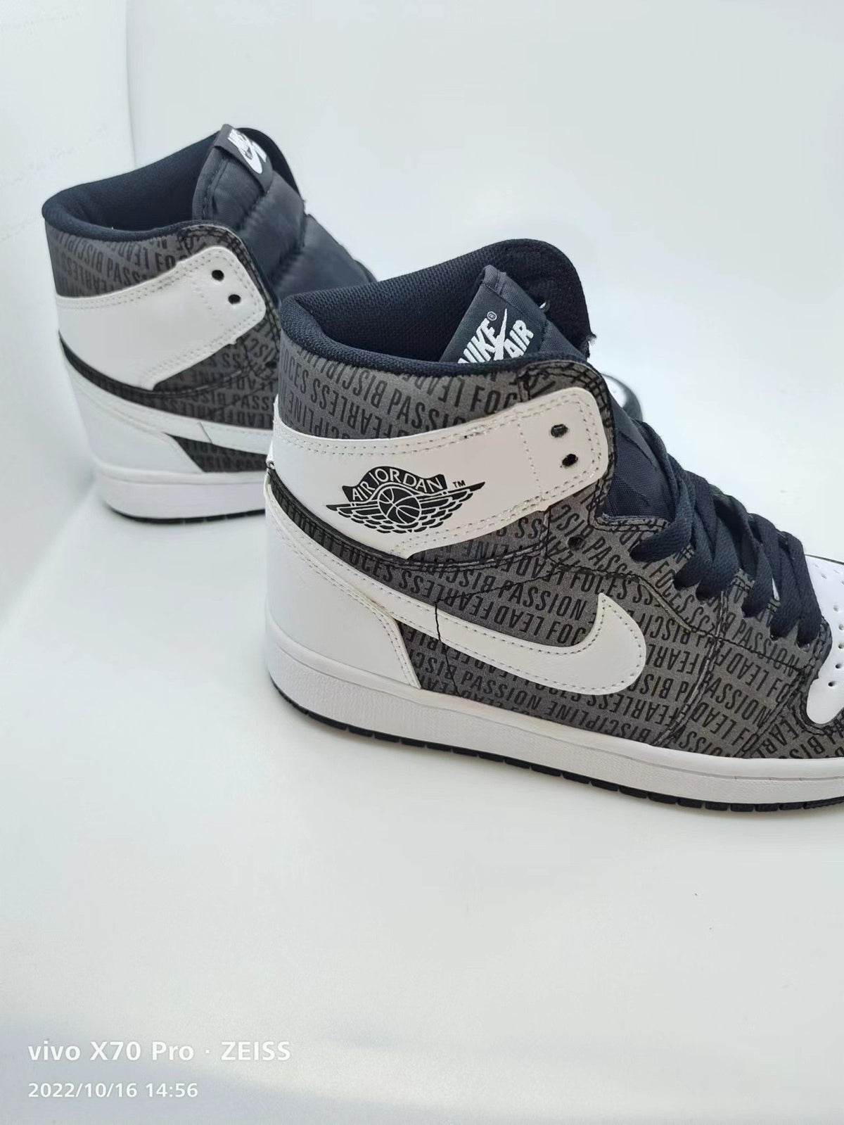 Sneakers, Black Gray White Colorway, Reflective Detail, Lace Up Design, Casual Gift for Sneaker Fans