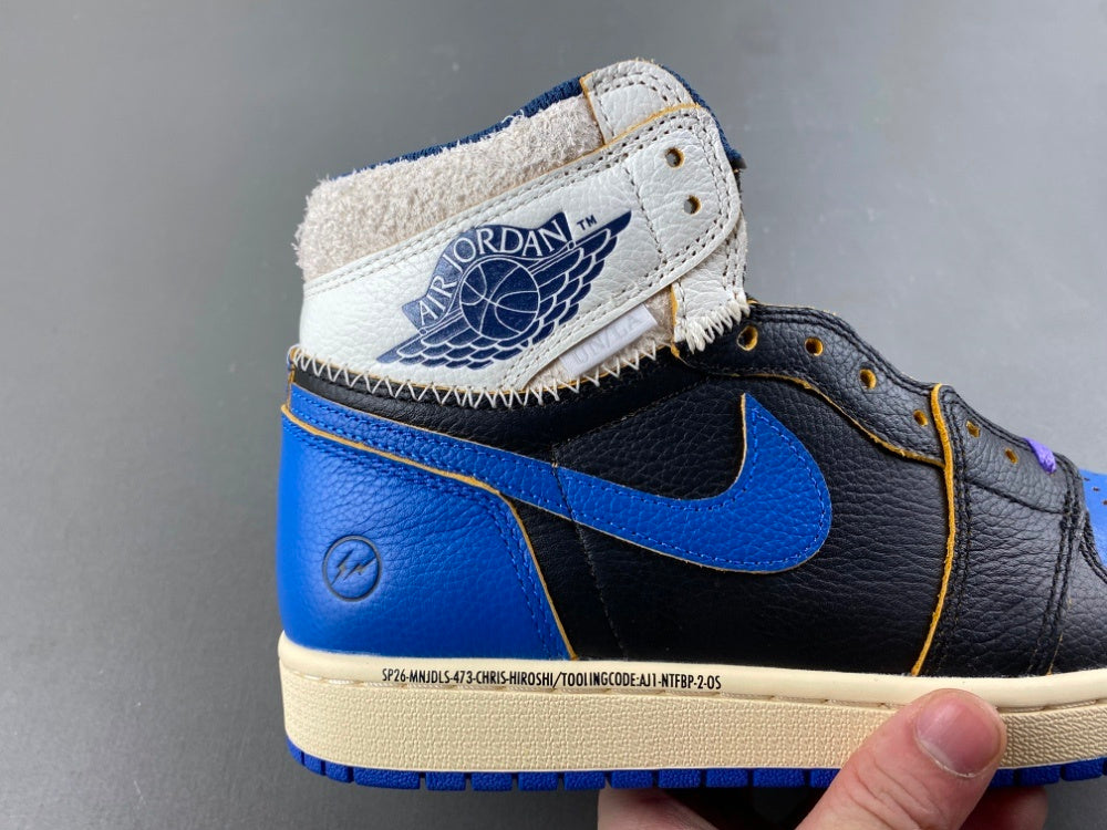 High Top Sneakers, Blue White Black Purple Colorway, Lace Up Design, Casual Gift for Sneaker Fans