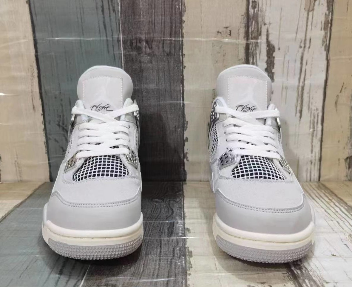 Sneakers, Gray Silver Colorway, Lace Up Design, Casual Gift for Sneaker Fans