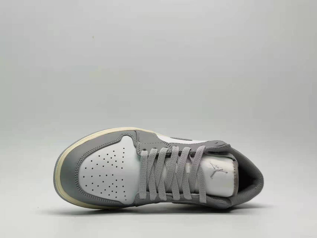 Retro Low Top Sneakers, Gray Colorway, Lace Up Design, Casual Gift for Sneaker Fans