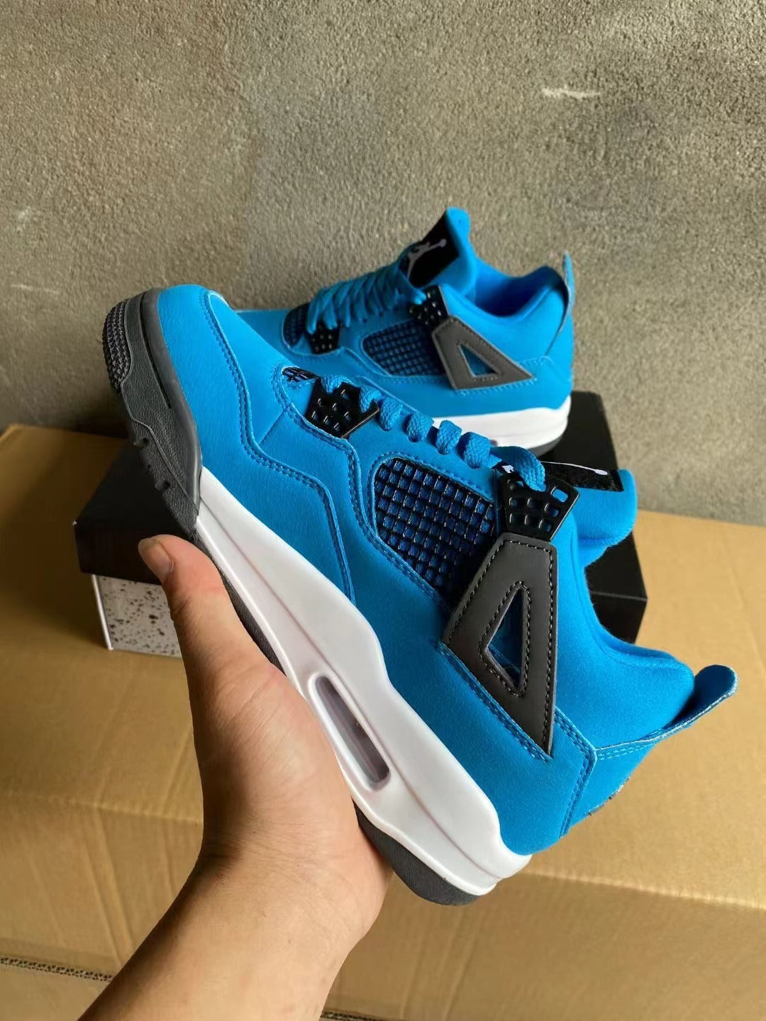 Low Top Sneakers, Blue Black Colorway, Lace Up Design, Casual Gift for Sneaker Fans
