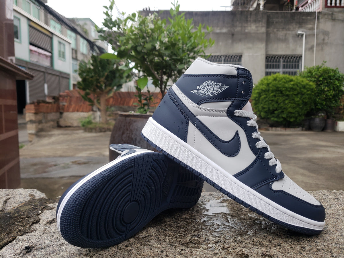 Sneakers, Navy White Colorway, Lace Up Design, Casual Gift for Sneaker Fans