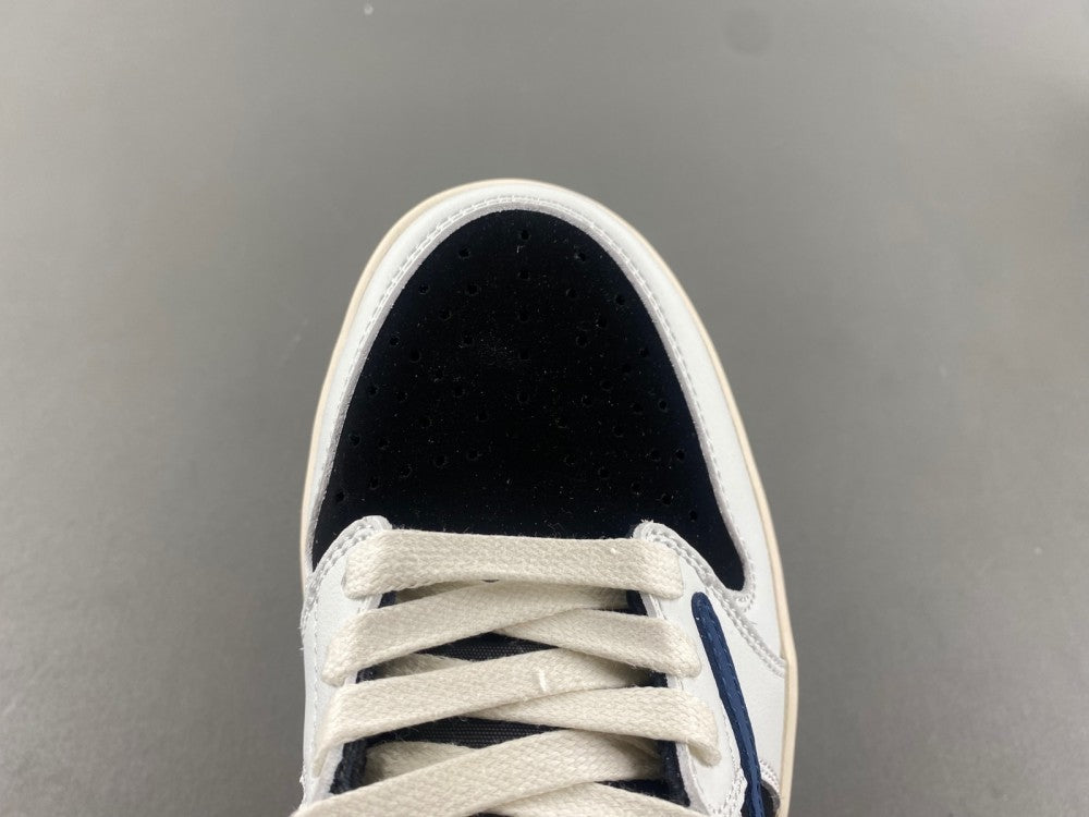Low Top Sneakers, Blue White Black Colorway, Reverse Hook Design, Lace Up Design, Casual Gift for Sneaker Fans