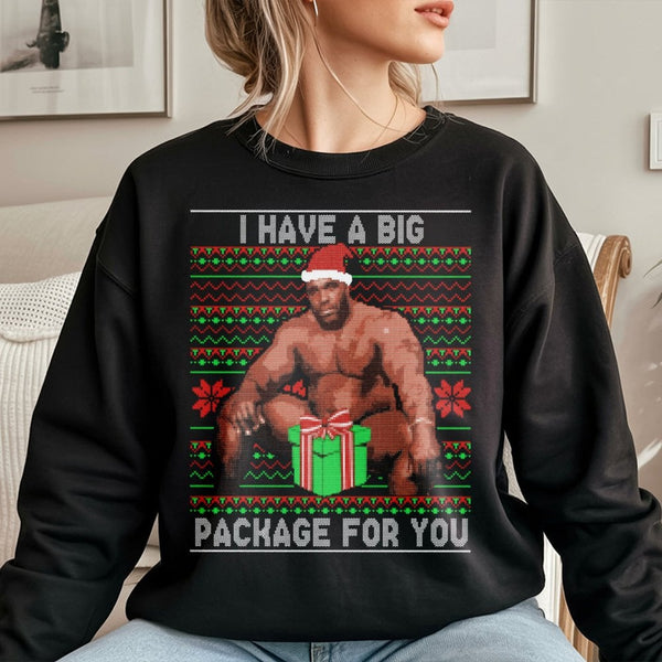 Humorous Meme Holiday Sweatshirt, Ugly Christmas Sweatshirt, Retro Xmas Party Crewneck, Humorous Christmas Sweatshirt, Unisex