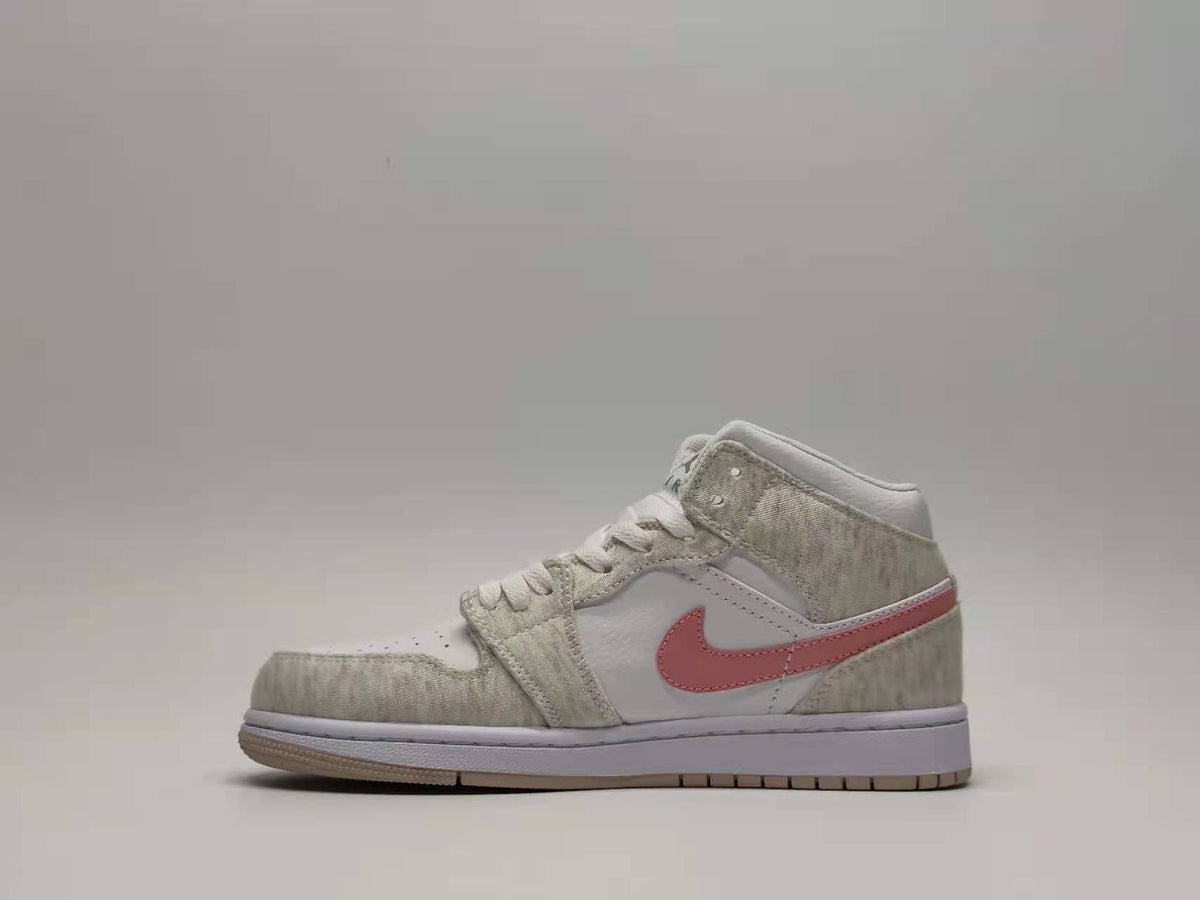 Low Top Sneakers, White Pink Gray Colorway, Lace Up Design, Casual Gift for Sneaker Fans